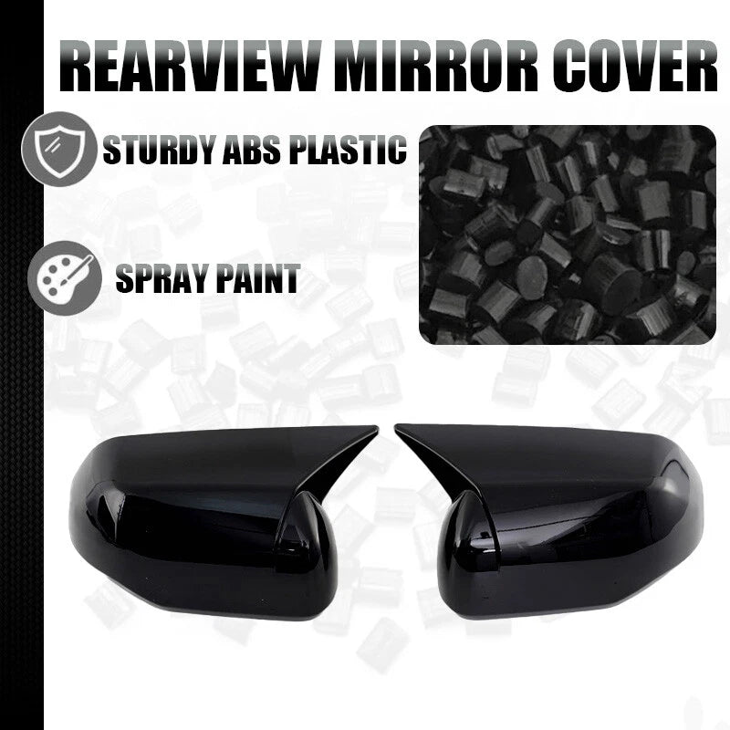 Bright Black Side Mirror Covers for Toyota Tundra (2022-2024)