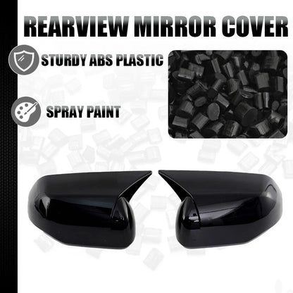 Bright Black Side Mirror Covers for Toyota Tundra (2022-2024)