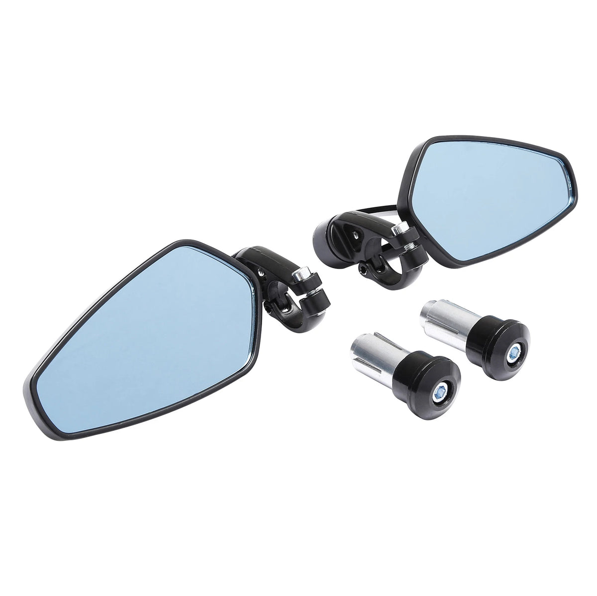 7/8" Handlebar Bar End Rear-View Mirrors for Honda Yamaha Suzuki BMW