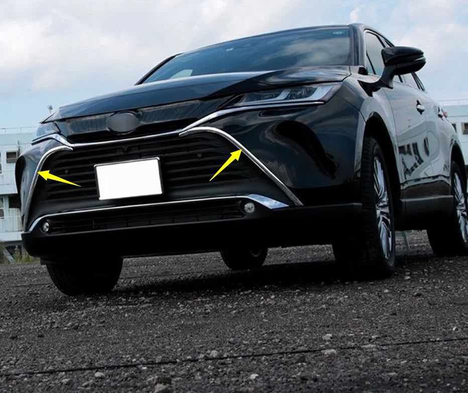 Chrome Front Grille Side Covers for 2020-2024 Toyota Harrier Venza