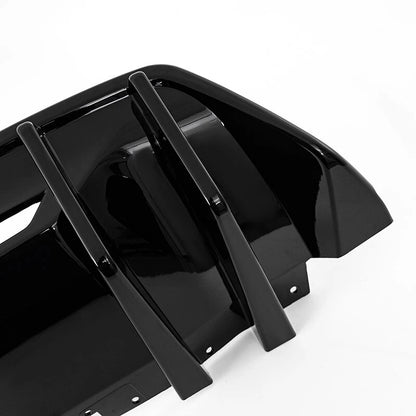 Glossy Black ABS Rear Bumper Diffuser Spoiler for Ford Mustang GT (2024+)