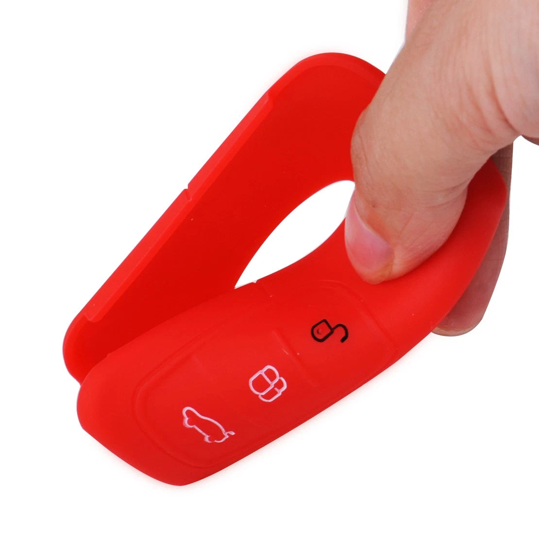 Red Protective Key Cover Case for Ford MK2 Mondeo, Kuga, Galaxy (2000-2023)
