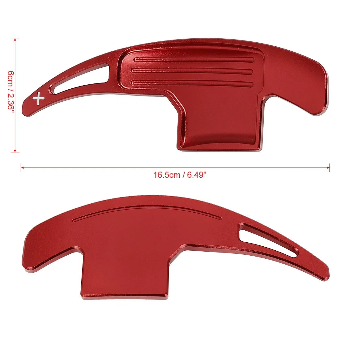 Aluminum Alloy Red Steering Wheel Shift Paddle for Ford Mustang (2015-2020)