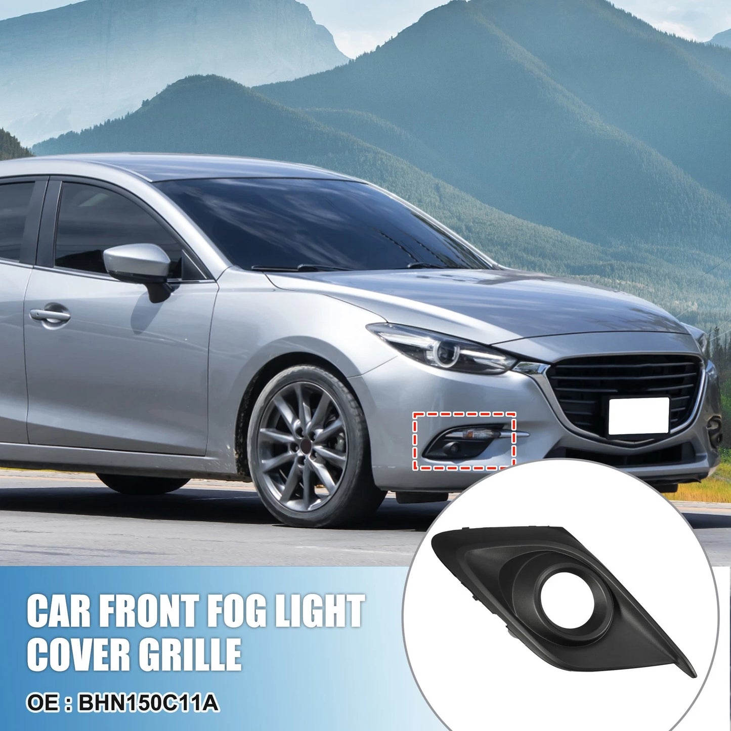 Fog Light Grille Cover Trim for Mazda 3 (2014-2015)