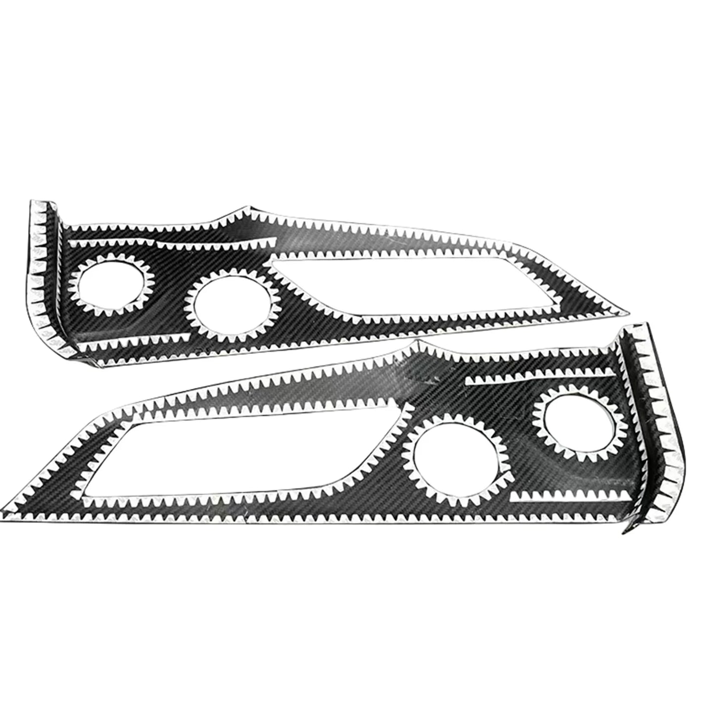 Carbon Fiber Door Bowl Speaker Covers for Ford Mustang (2024-2025)