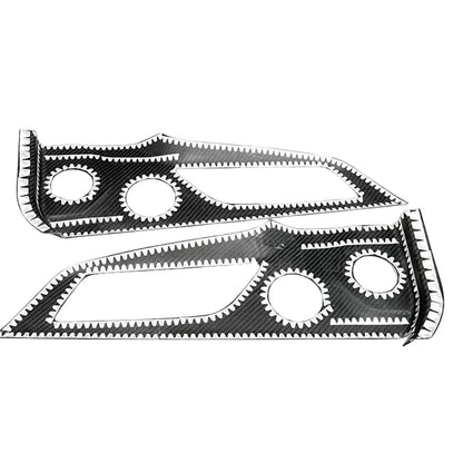 Carbon Fiber Door Bowl Speaker Covers for Ford Mustang (2024-2025)