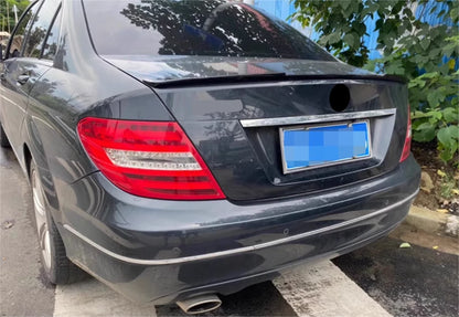 M4 Style Rear Trunk Spoiler for 2008-2014 Mercedes C Class W204 Sedan ABS Black