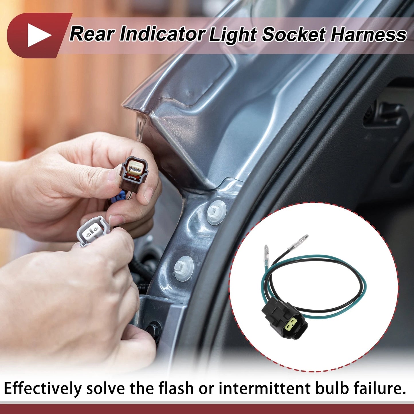 Rear Indicator Light Socket Wiring for Land Rover Defender (1990-2016)