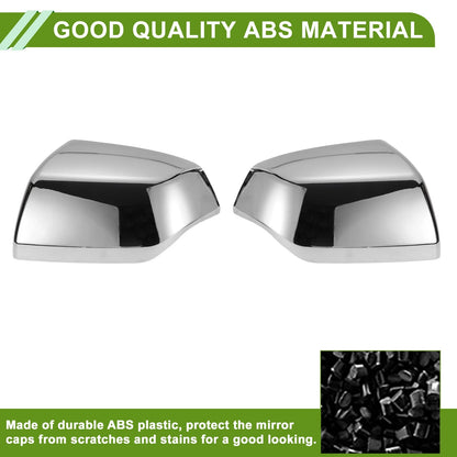 Pair Left/Right Mirror Cover Cap Replacement for Cadillac Escalade (2021-2025)