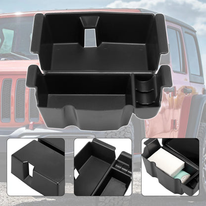 Car Center Console Organizer Armrest Box Insert Tray for Jeep Wrangler (2018-2021)