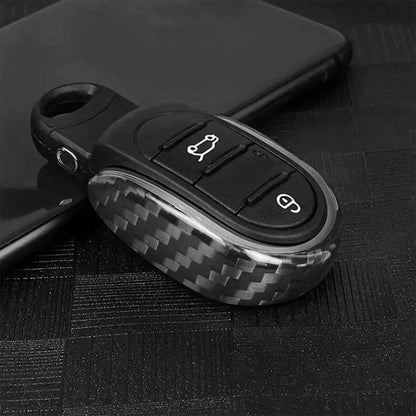 Real Carbon Fiber Key Fob Case 'U' Frame Cover for Mini F54 F55 F56 F57 F60