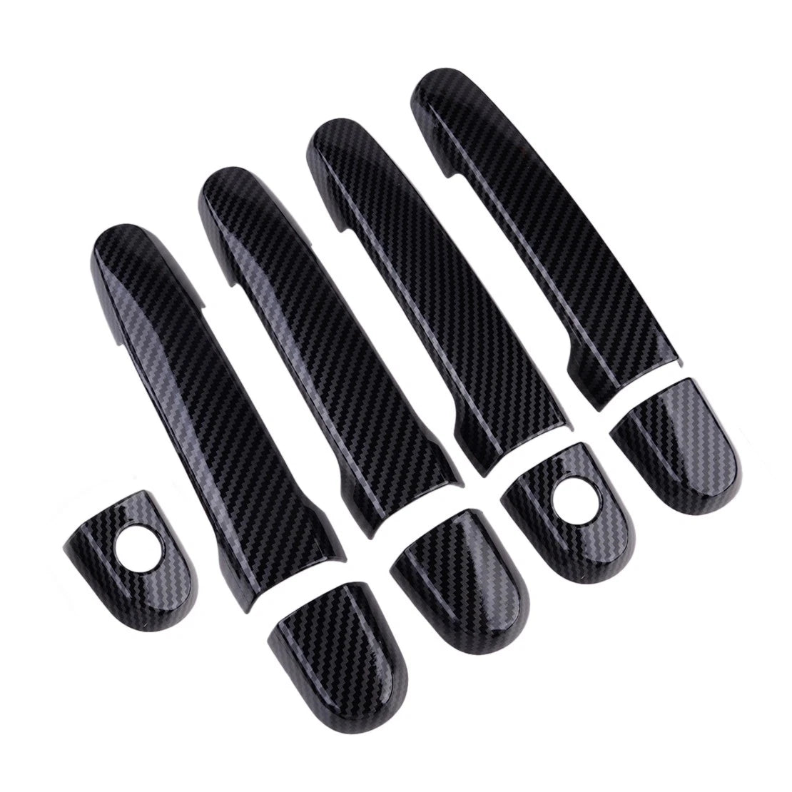 ABS Carbon Fiber Style Door Handle Cover Trim for Toyota Yaris (2007-2011)