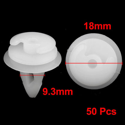 50 x Push-in Plastic Rivets for BMW Car Door Fender (9.3mm)