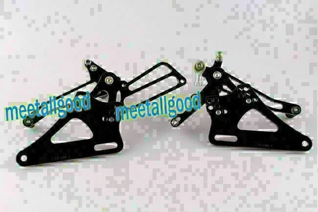 Rearset Footpegs Kit for Honda CB400 VTEC (1999-2007) - Black GP Shift Aluminum