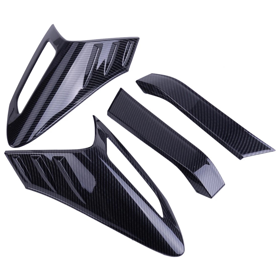 4 Pcs Carbon Fiber Style Tail Light Covers for Toyota C-HR (2017-2023)