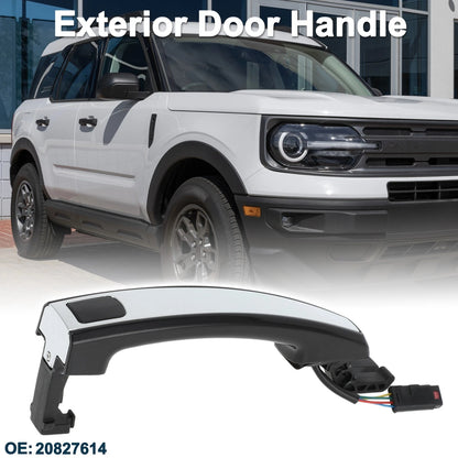 Front Left Door Handle for Chevrolet Cruze (2011) Black Silver Tone