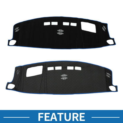 Dashboard Dash Cover Mat for Chevrolet Suburban (2021-2023) Black Blue