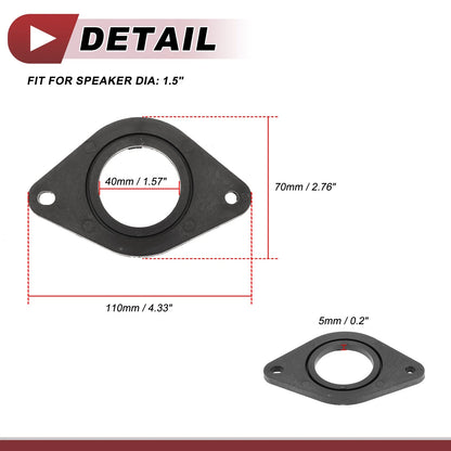 Speaker Spacer Ring Adaptor for Toyota Tacoma 2005-2023 1.5" 2 x Pcs