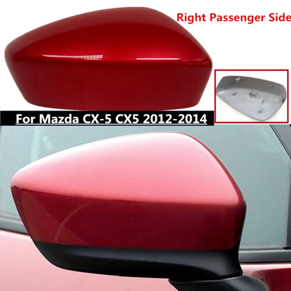 Red Right Passenger Side Rearview Mirror Cap Cover for Mazda CX-5 (2012–2014)