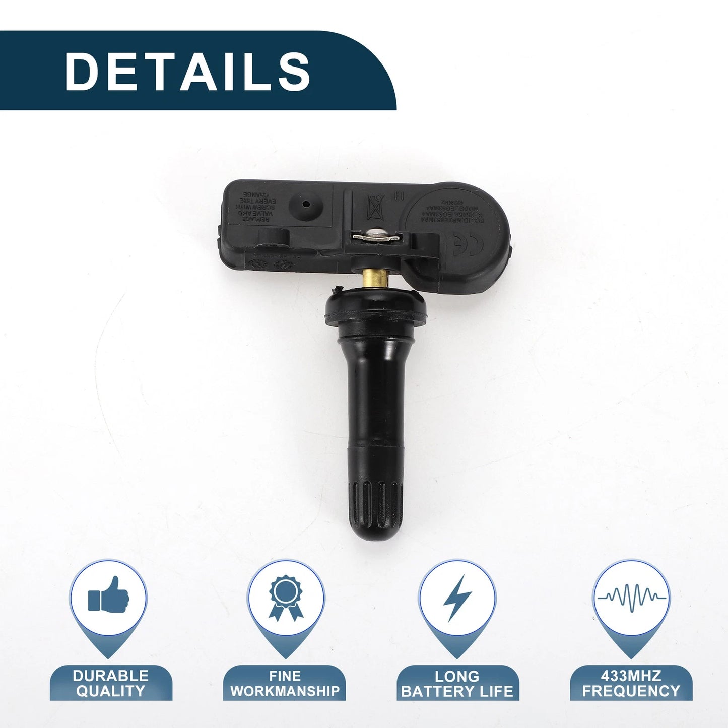 Tire Pressure Sensor 433MHz for Kia Stinger (2018-2023) 1pc