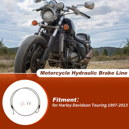 59" / Hydraulic Front Brake Line for Harley Davidson Touring (1997–2013)