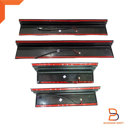 LED Black Scuff Plate Door Sill Guard for Ford Everest (2022-2024)