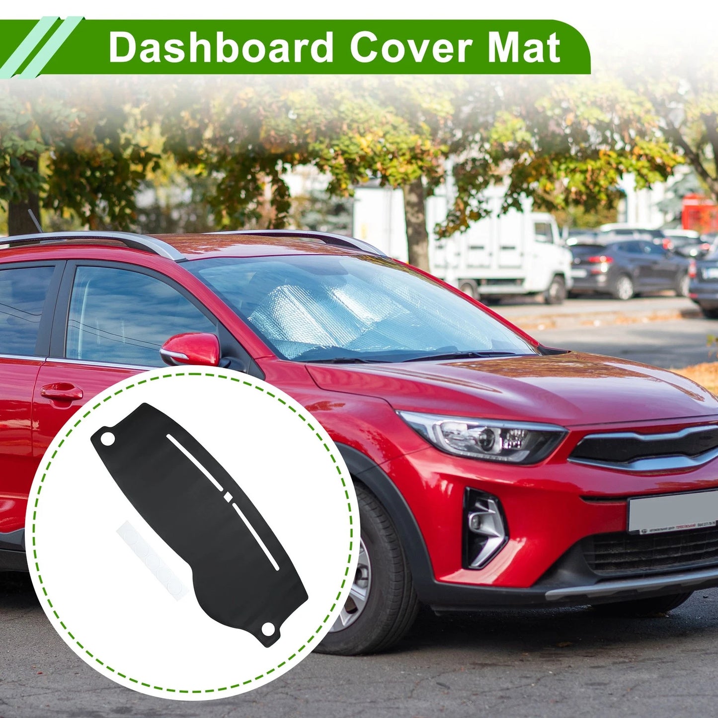 Dashboard Cover Mat for Kia Stonic YB (2017-2023) Black Carpet