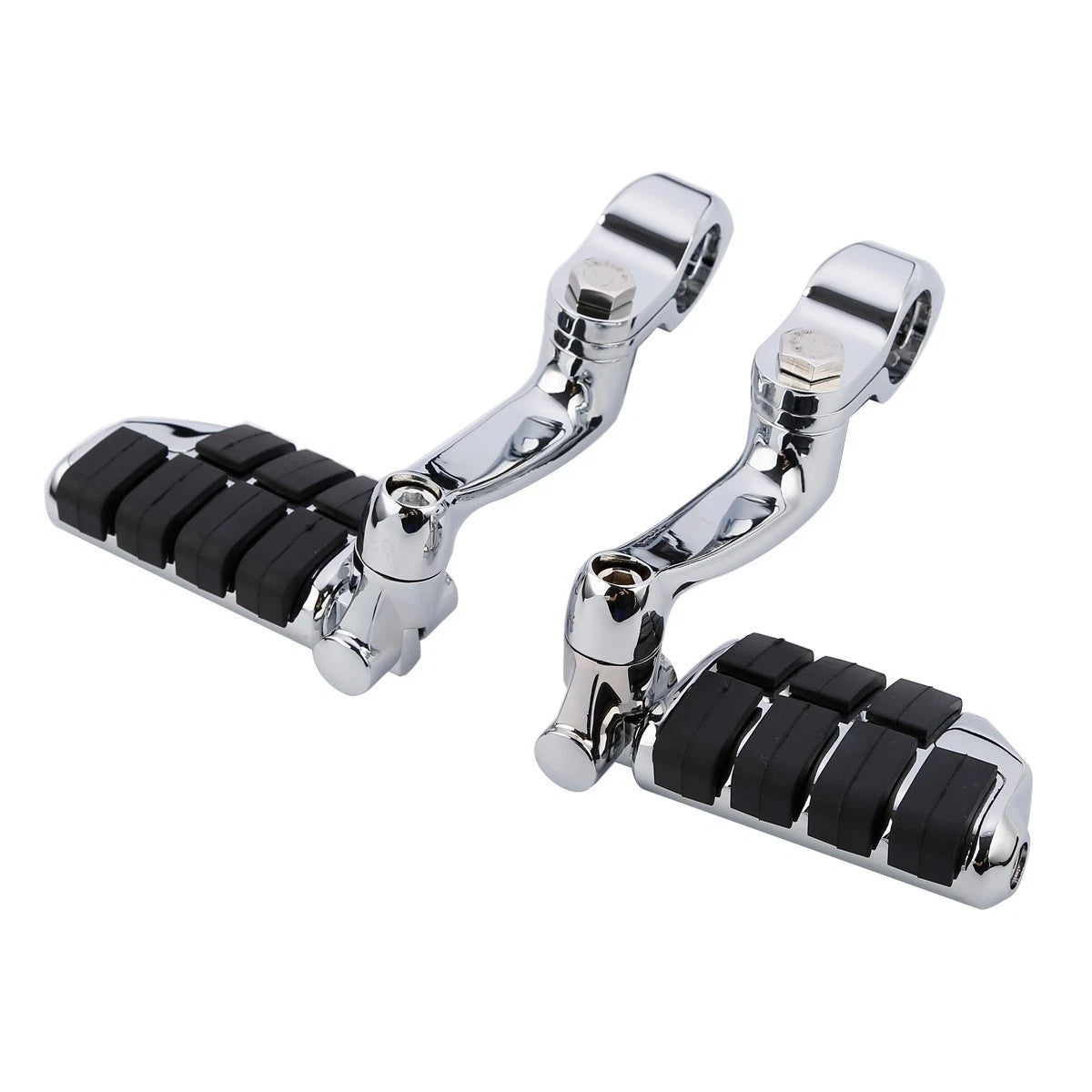 Foot Pegs 1-1/4" Engine Guard Mounts Clamps for Harley Touring Dyna