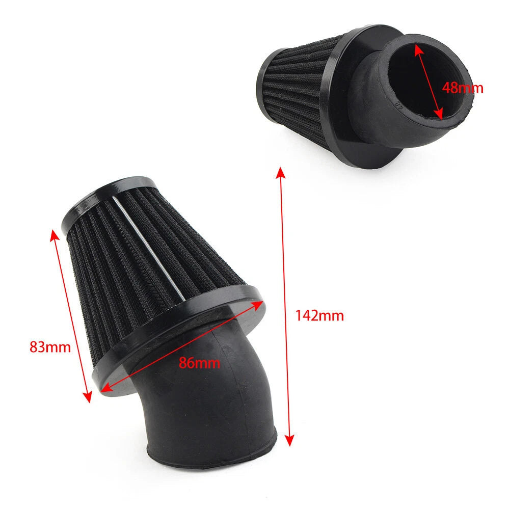 48mm Motorcycle Air Intake Filter Cleaner for Make & Model