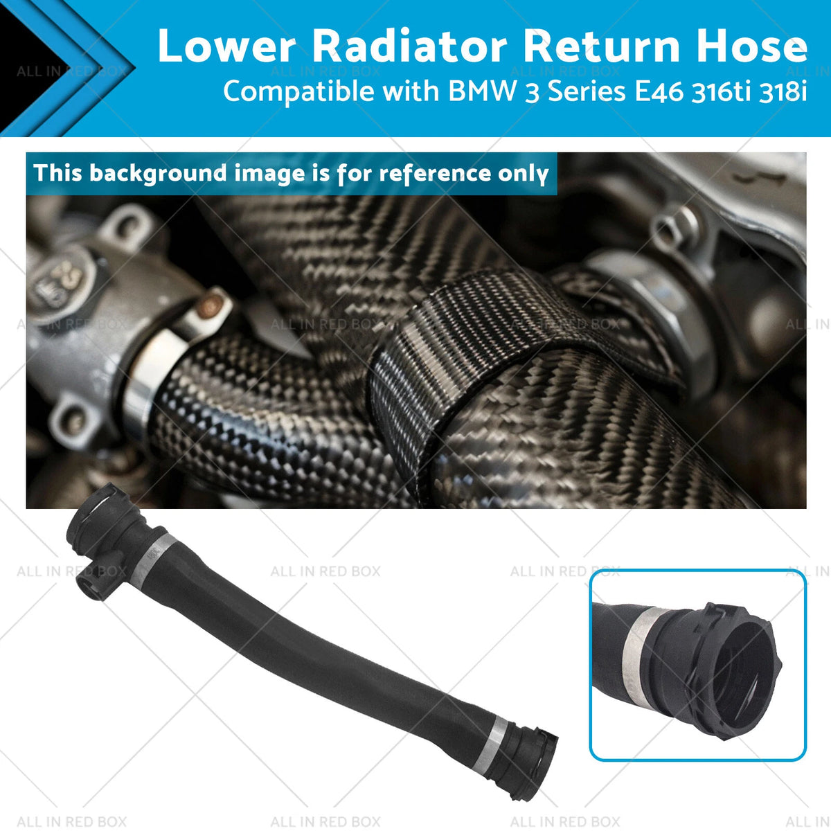Lower Radiator Return Hose for BMW 3 Series E46 316ti 318i (1998-2006)
