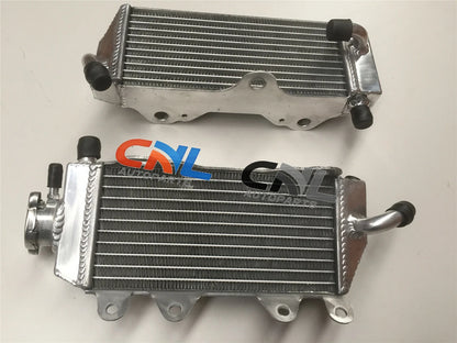 Aluminum Radiator & White Hoses for Yamaha YZ125 (2002-2004)
