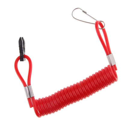 Boat Kill Switch Lanyard Red for Outboard - Emergency Cut-Off