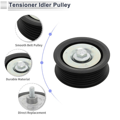 Drive Belt Idler Pulley for Ford Transit (2012-2024) Black 1 x Piece
