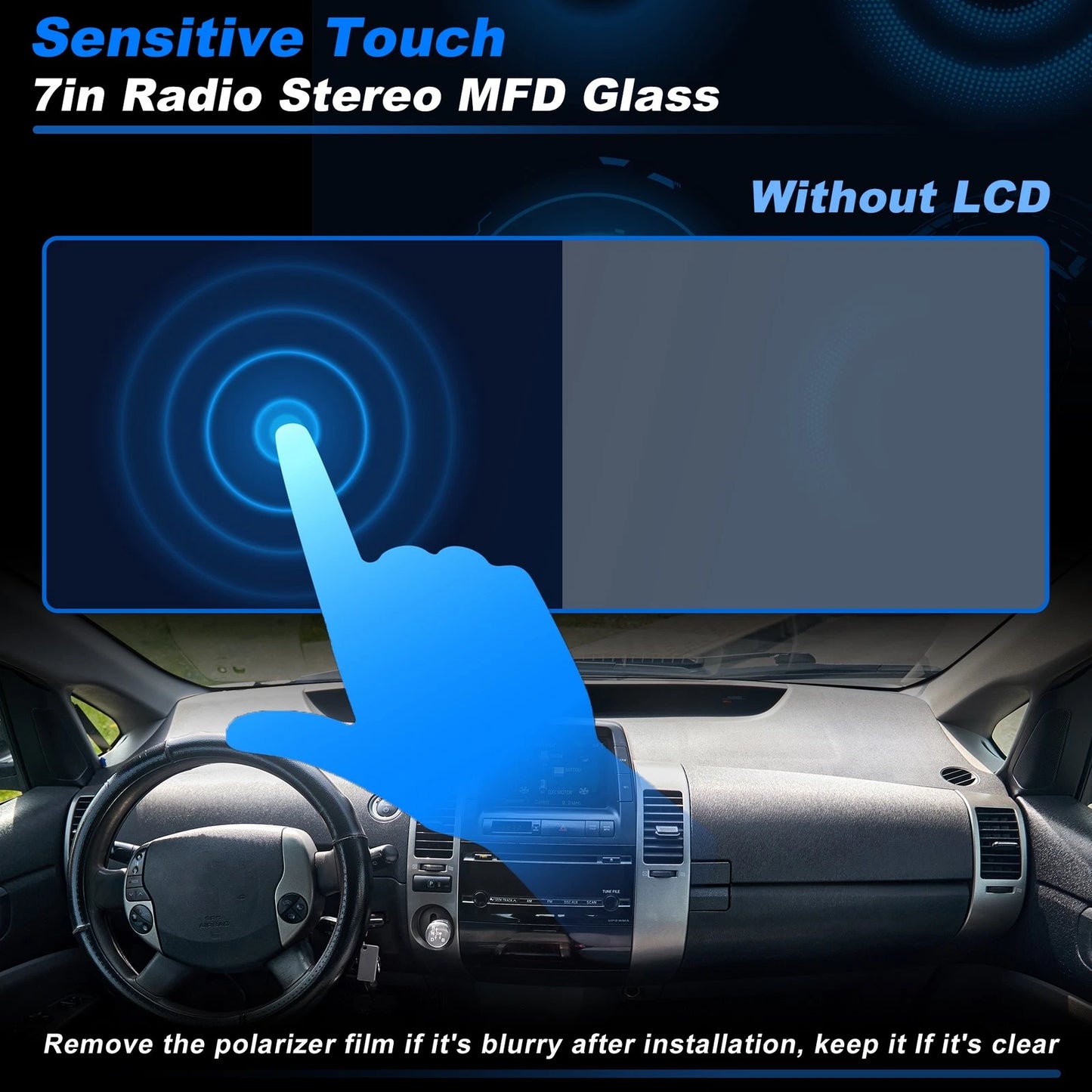 7in Touch Screen Digitizer for Toyota Prius (2004-2009)