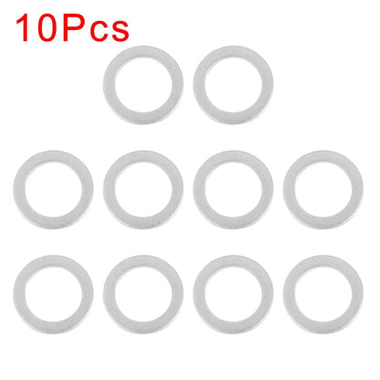 10 x M18 Silver Tone Oil Drain Plug Gaskets for Honda (90471-PX4-000)