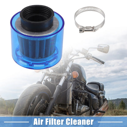 Air Filter Cleaner Straight 40mm/1.57 for 110-125cc Motorcycles Blue