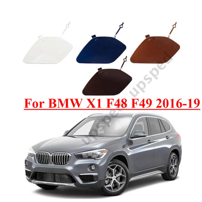 Front Bumper Tow Hook Eye Cover Cap for BMW X1 (2016–2019)