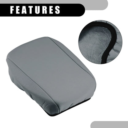 Center Console Lid Armrest Cover for Ford Focus (2010-2015) - Neoprene Gray