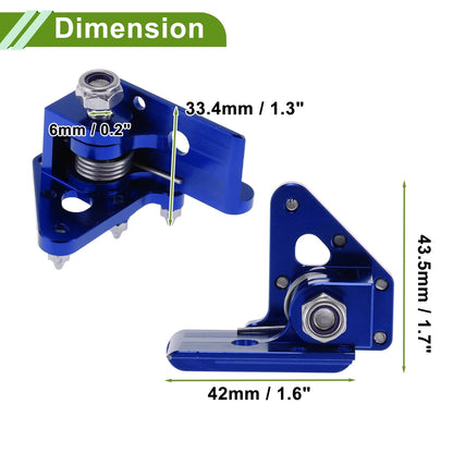 Blue Foot Pegs for Honda CRF50 (2004-2023)