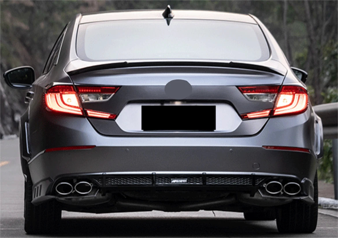 ABS Black JDM Style Rear Spoiler Wing for Honda Accord Sedan 2018-2022