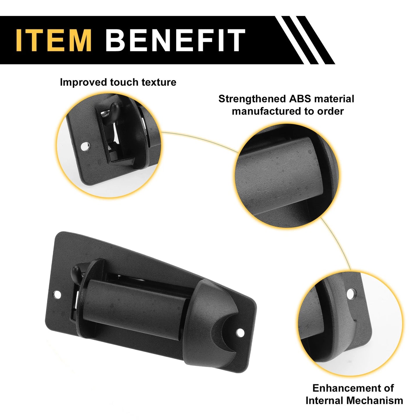 Front Right Door Handle for Chevrolet Silverado 2500 (1999-2004) Black
