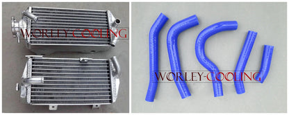 Aluminum Radiator for Honda CRF250R CRF 250 R (2014-2015) + Hose Blue