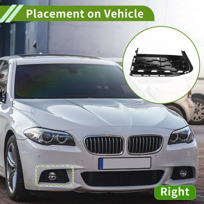 1 Pc Front Right Fog Light Grill for BMW 7 Series (2015-2020) Black