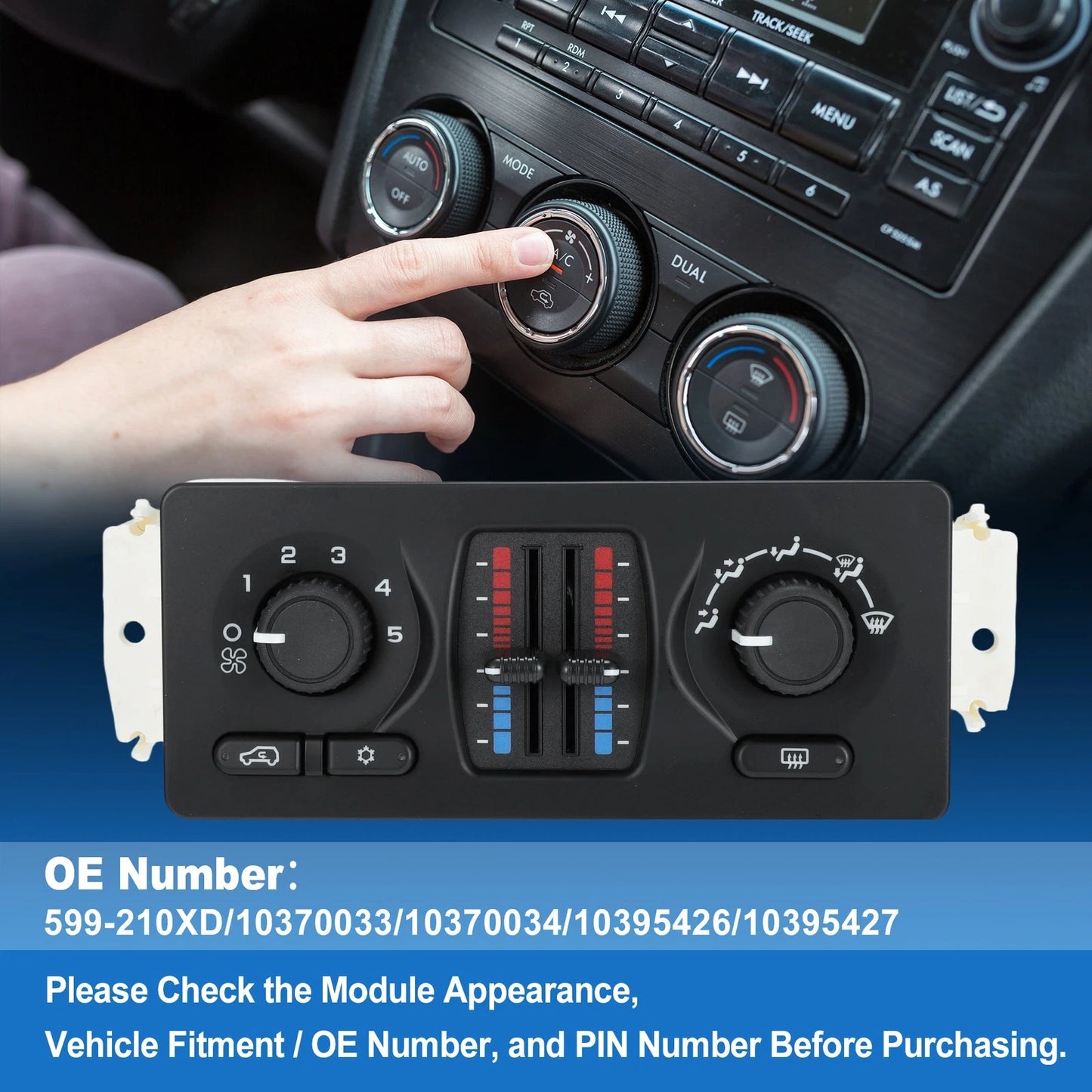 A/C Heater Climate Control Module for Avalanche Silverado Suburban