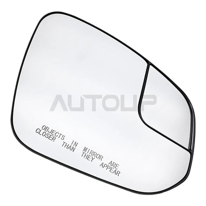 Right Passenger Side Heated Mirror Glass for Toyota RAV4 (2016–2018)