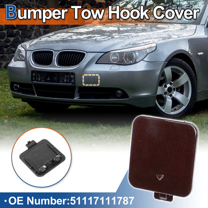 Front Car Bumper Tow Hook Cover for BMW 525i 530i (2004-2007) - Red