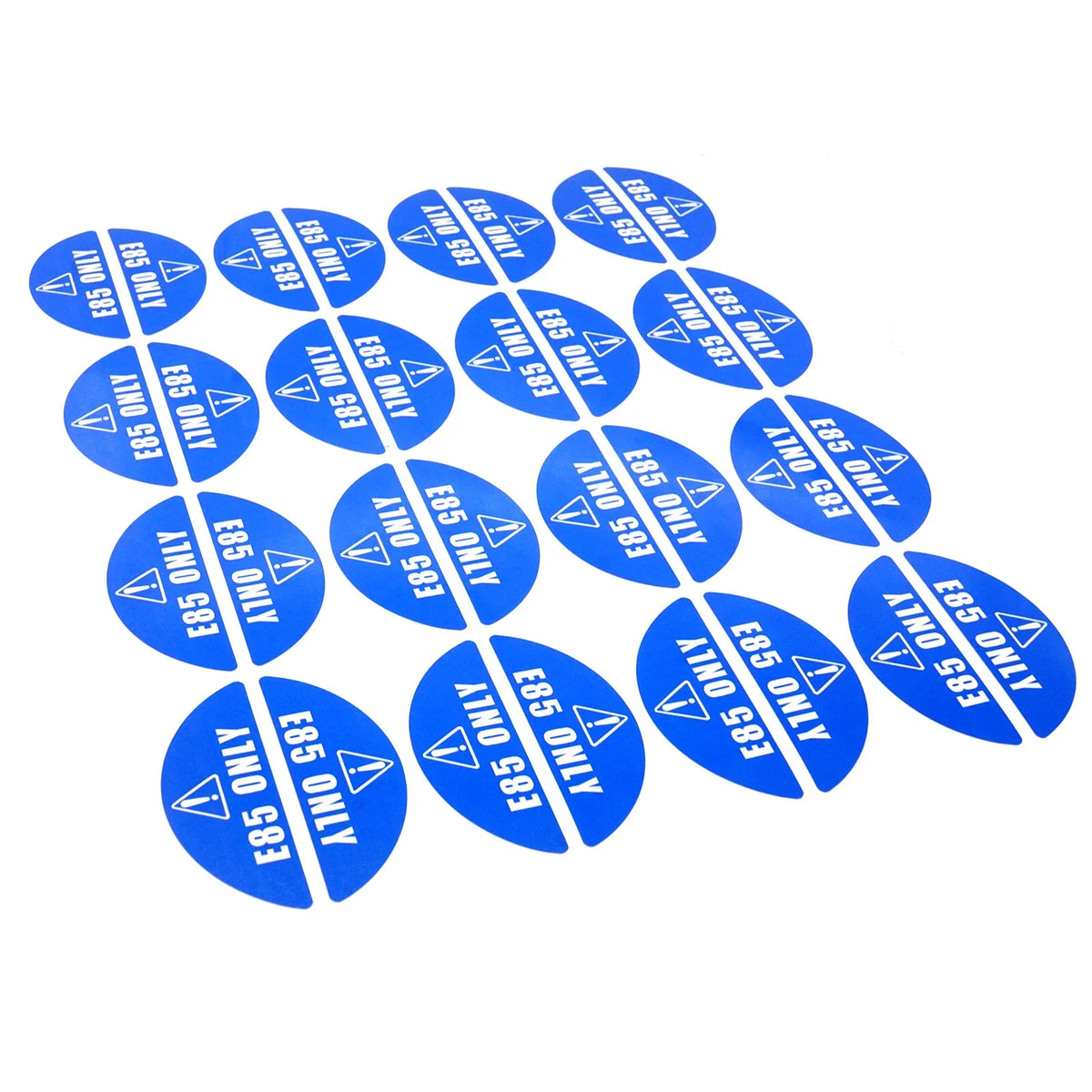 E85 Stickers Gasoline Fuel Tank Decal for Gas Gasoline 16 pcs 0.82'' x 2.17''