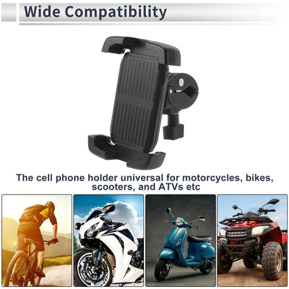 Phone Mount Holder 4.7–7.2 for Motorcycle ABS Black