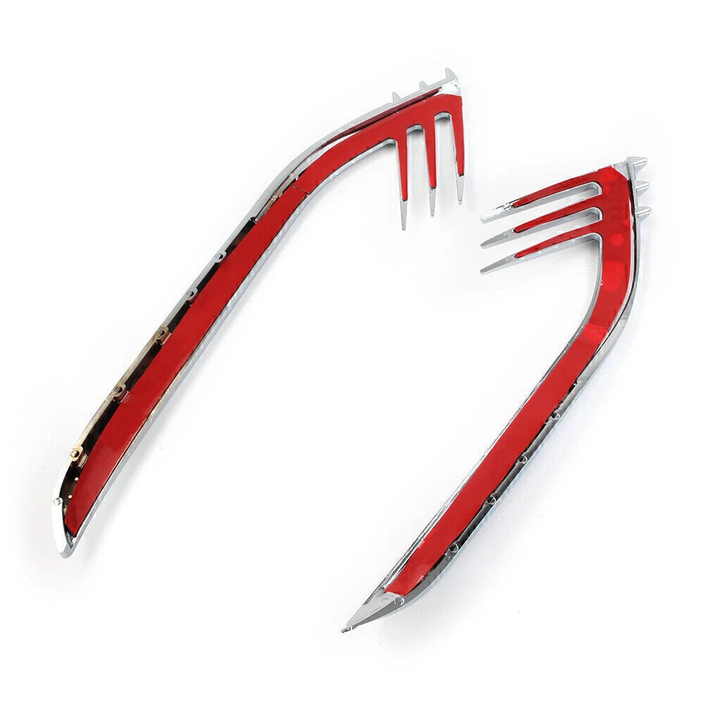 Chrome Mid-Frame Air Deflectors for Harley Touring Road King (2014-2023)