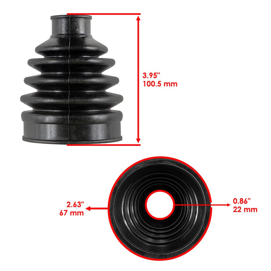 Front Axle Outboard CV Boot Kit for John Deere RSX850i/RSX860E/i/M